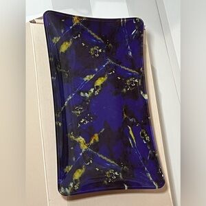 Lola Rose Rectangular Trinket Tray, Lapis Lazuli